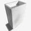Custom Cubic Marble Pedestal Sink