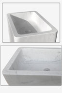 Custom Cubic Marble Pedestal Sink For Sale