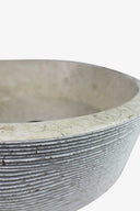 Stone Basin Round Beige For sale