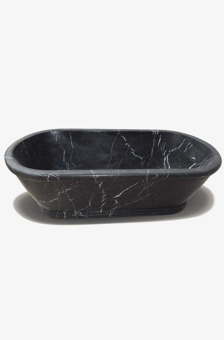 Custom Black Stone Marble Bathtub