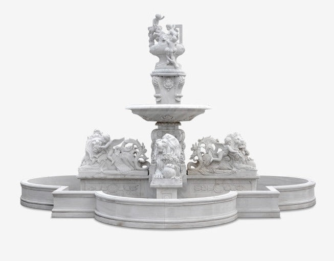 Buy large White Marble Fountain