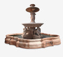 Custom Garden fountain Four Lions
