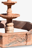 fountain-red sunset marble fountain For Sale