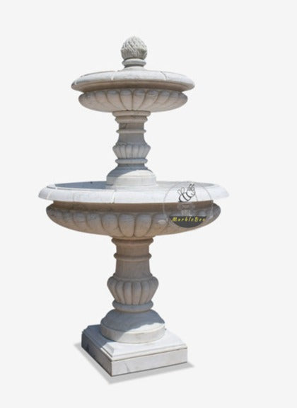 Buy White Marble Two tier fountain