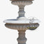 Custom White Marble Two tier fountain