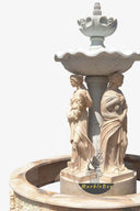 Custom Two tier fountain with greek goddess statues