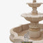 Custom Beige 3-tiered garden fountain