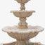 Beige 3-tiered garden fountain For Sale