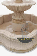 Buy Custom Beige 3-tiered garden fountain