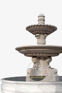 Custom 2-tiered garden fountain