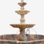 Custom Rainbow natural stone three-tiered fountain
