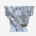White Marble Garden Pedestal Sink For Sale