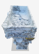 buy White Marble Garden Pedestal Sink