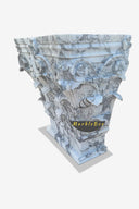 Custom White Marble Garden Pedestal Sink