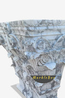 Buy Custom White Marble Garden Pedestal Sink