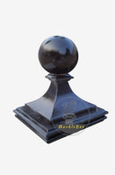 Buy black marble ball finials for garden
