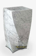 Buy Calacatta white stone pedestal sink