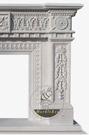 Custom Antique Marble Fireplace