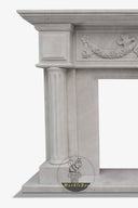 Custom French Neoclassical Marble Mantel