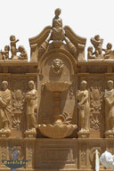 Custom Marble wall fountain with greek statues
