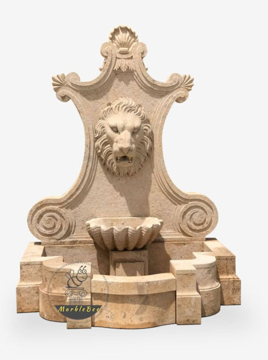 Buy Lion head backyard Wall fountain