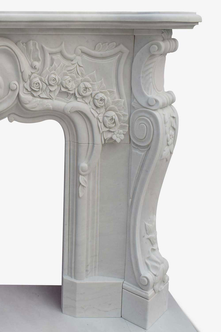 NapoleonIII-style-marble-fireplace for sale