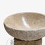 Custom Pedestal stone basin round top