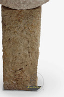 buy custom Pedestal stone basin round top
