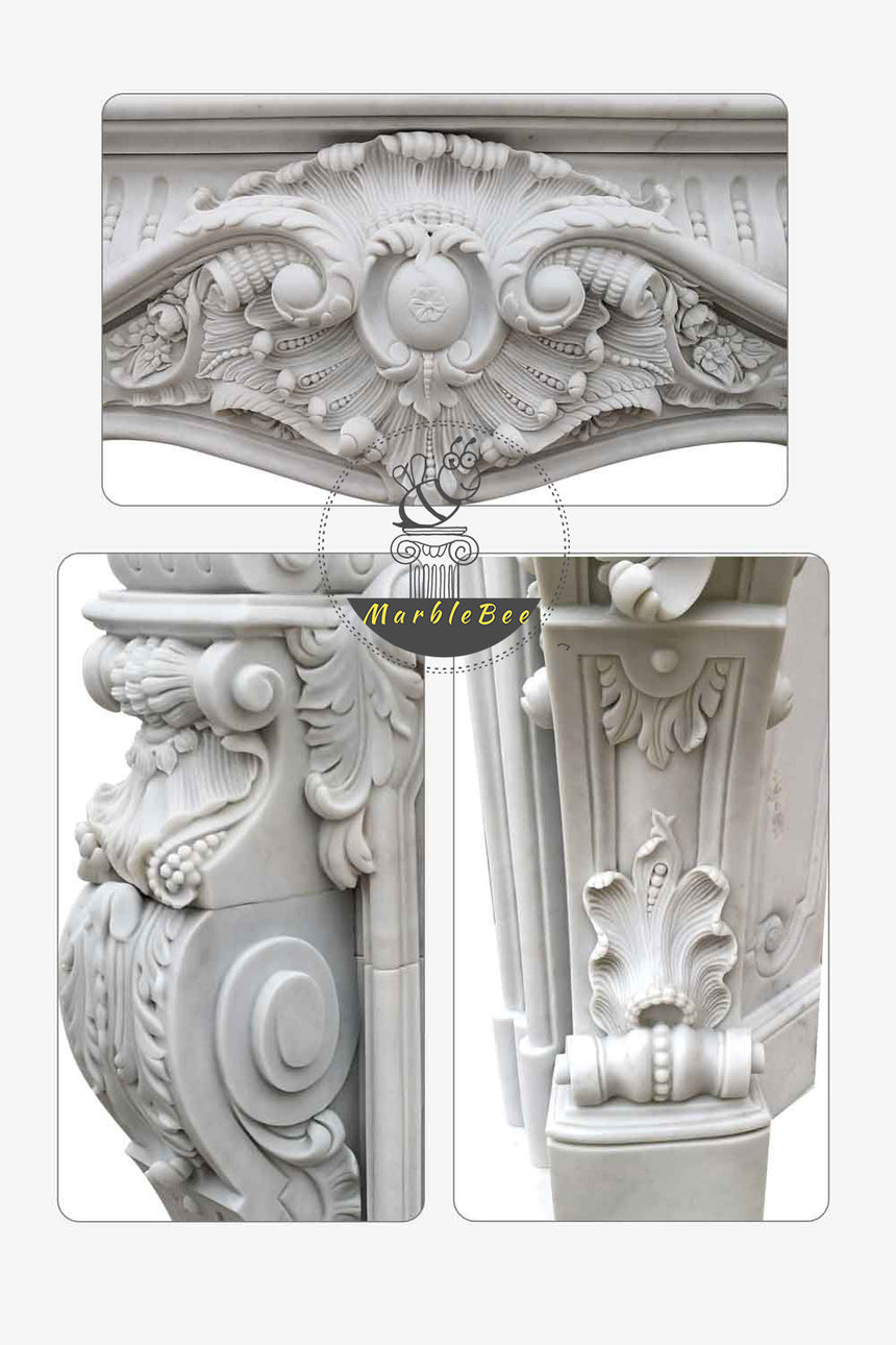Rococo Fireplace Mantel For Sale