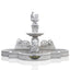 Large Stone fountain with delicate Lion statues for sale
