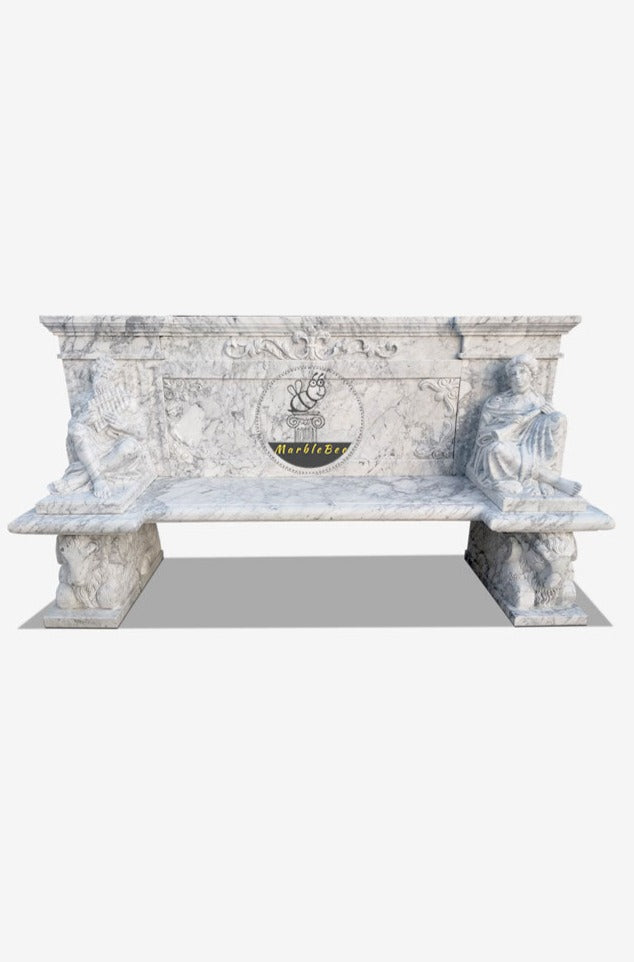 Buy Carrara White Stone Bench