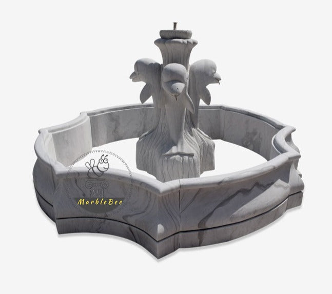 Buy Dolphin statue marble fountain