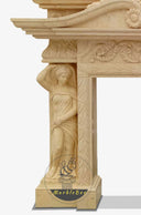 Custom Double Fireplace Mantel
