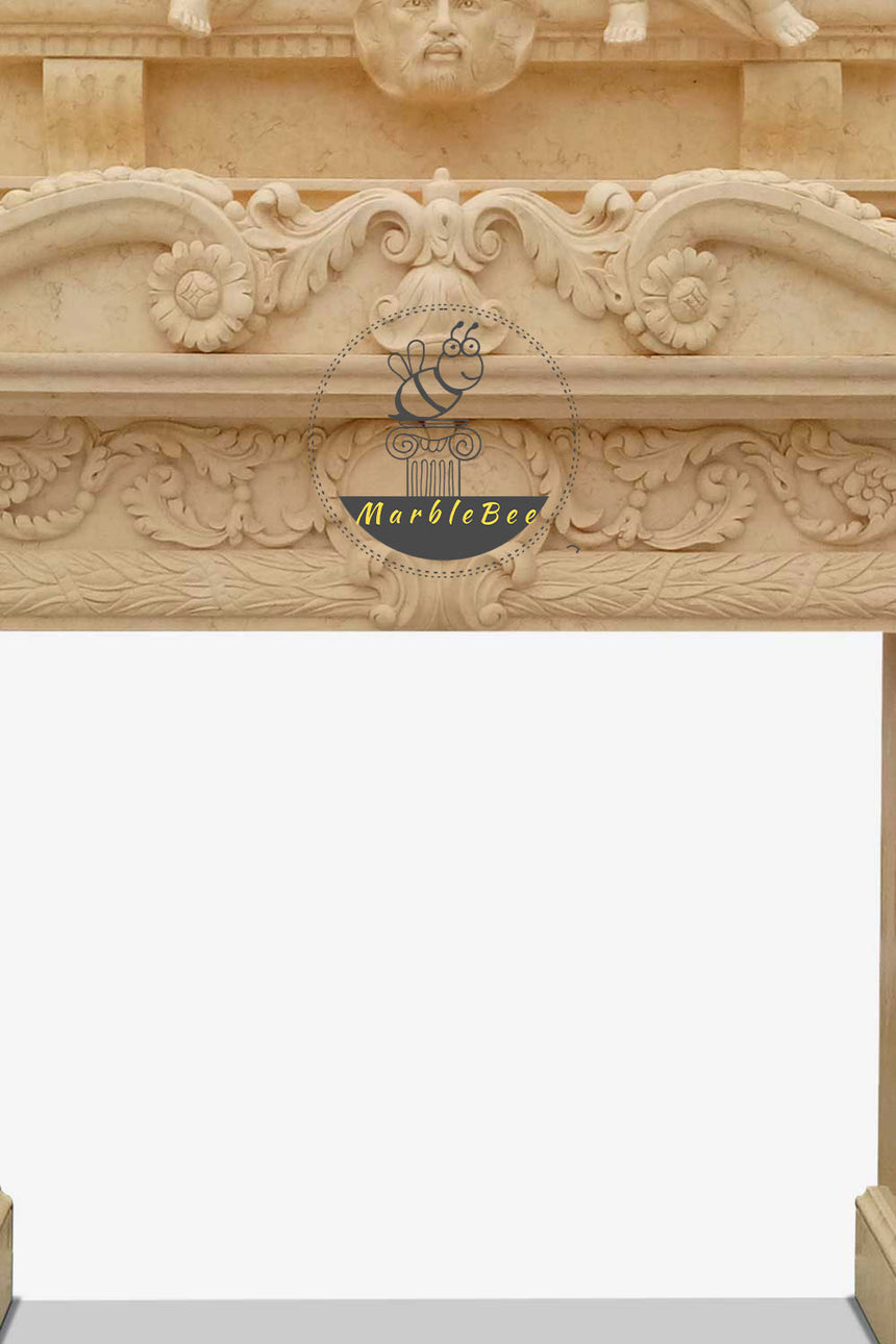 Double fireplace mantel for sale