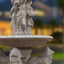 Large garden stone fountain with lion sculptures and lion head sprayer
