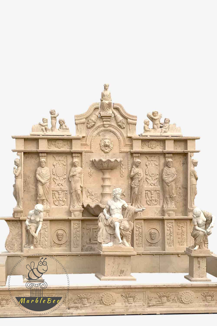 Stone Wall fountain for large garden For sale
