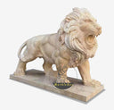 Buy Beige marble life-size lion
