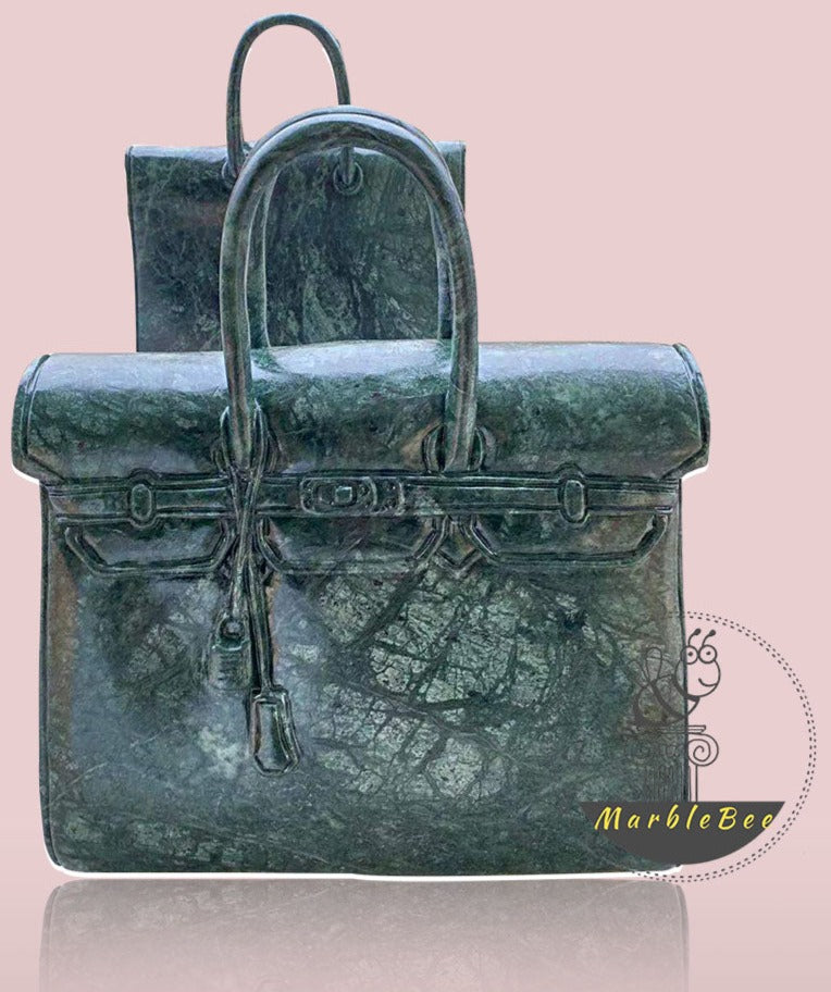 Empress Green Marble Handbag For Sale