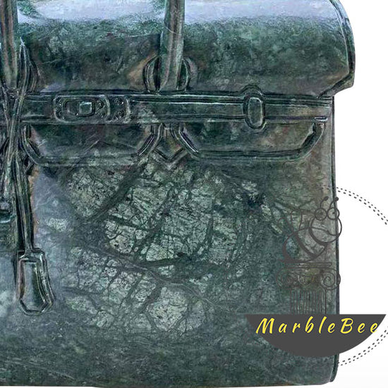 Buy Custom Empress Green Marble Handbag