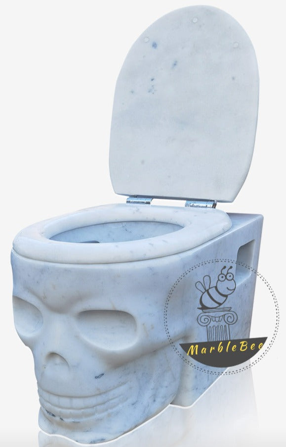 Buy  White Marble Toilet