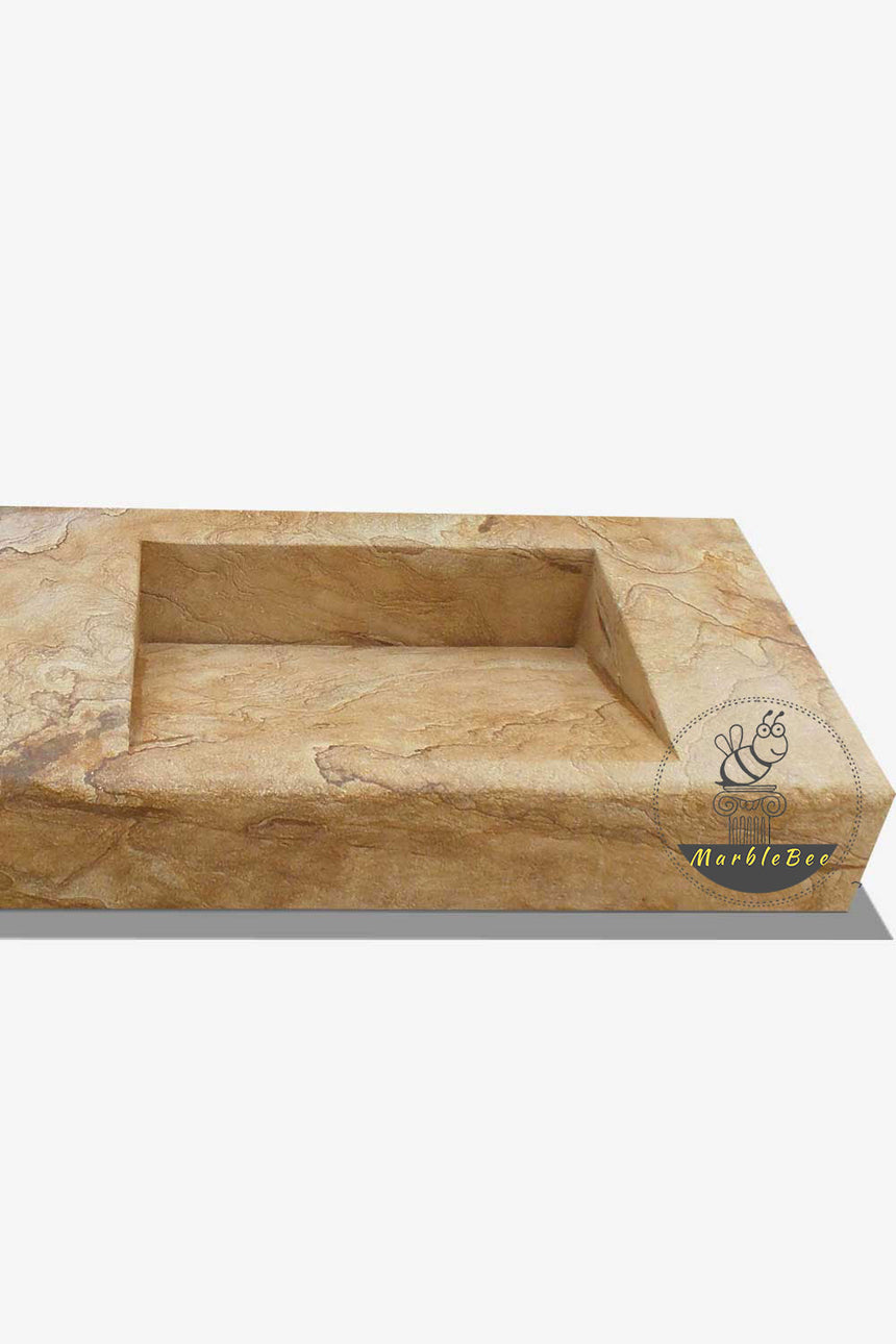 Award-winning design rectangular modern stone sink