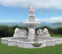 Large Stone fountain with delicate Lion statues