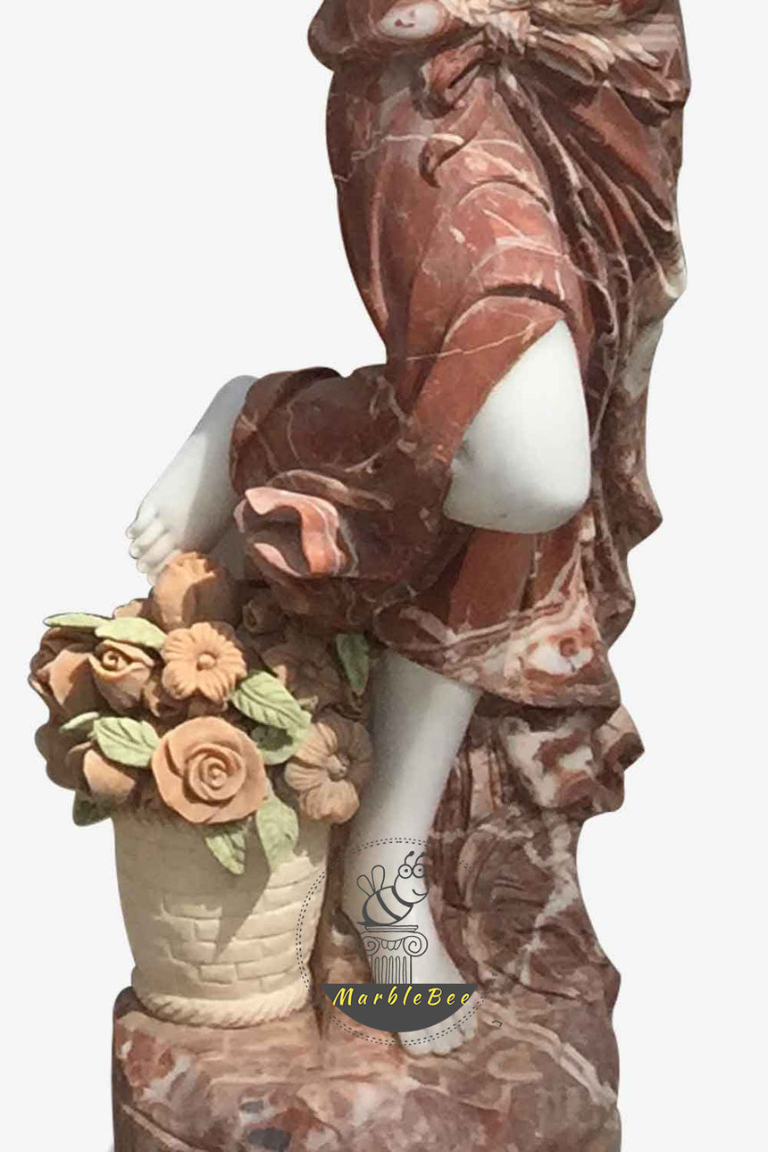 Garden sculpture of dancing girl For Sale