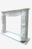 Buy White Stone Fireplace Mantel