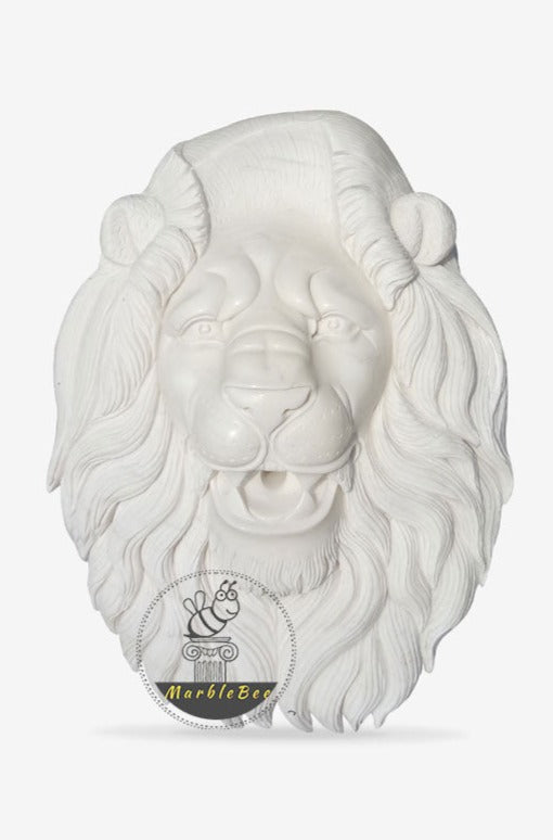 Buy White Marble Lion Head