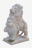 Buy White Marble Lion Sculpture