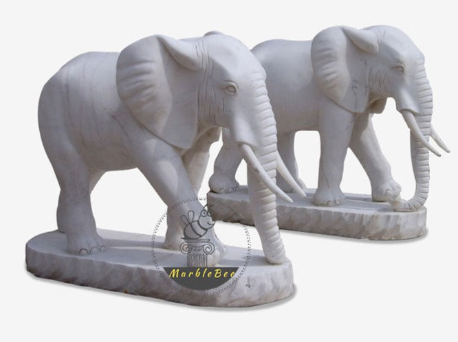 Buy Garden sculpture of a pair elephant