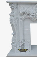 White Stone Fireplace For Sale