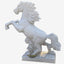 Life-Size White Horse Stone Sculpture For Sale