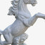 Custom Life-Size White Horse Stone Sculpture